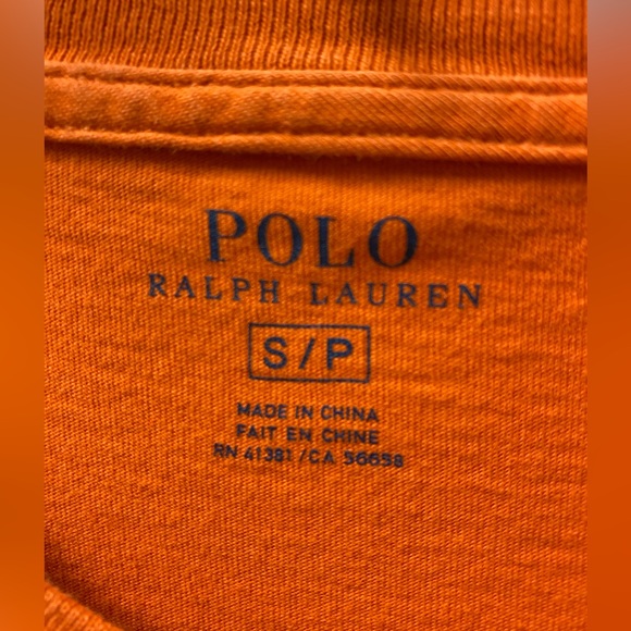 Men’s Orange Polo T-shirt - Picture 4 of 6